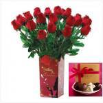 FREE Godiva Chocolates with Purchase of Goosefeather Roses from Bridget's Gifts